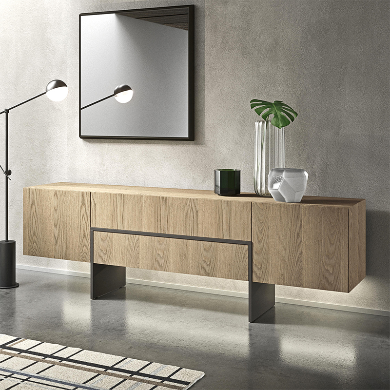 Nordic Simple Modern Wood Cabinet White Buffet skænk spisestue møbler